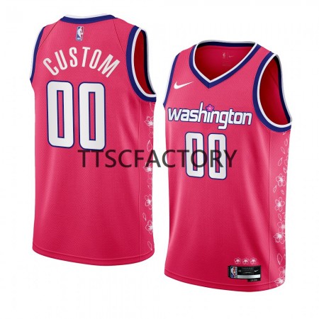 Canotte Uomo Washington Wizards Personalizzate Nike 2022-23 City Edition Rosa Swingman
